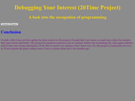 Conclusion screenshot