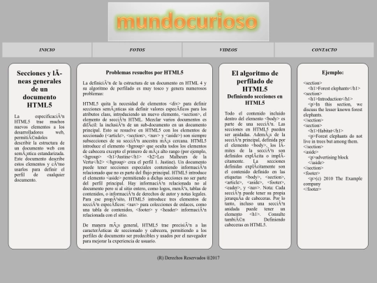 secciones screenshot