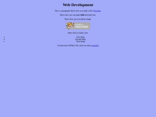 webDev screenshot