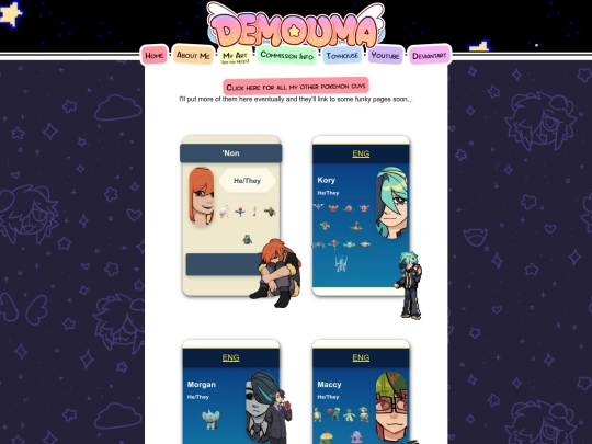 random pages/pokemoncharacters screenshot