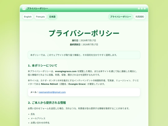 ja/privacy screenshot