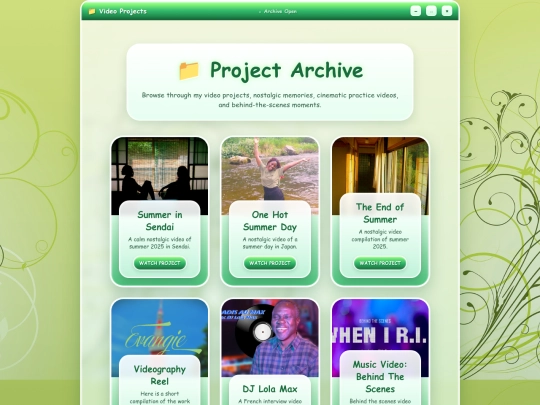 videoprojects screenshot