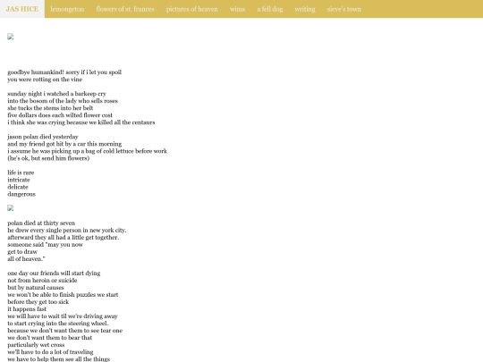 writing/dirge screenshot