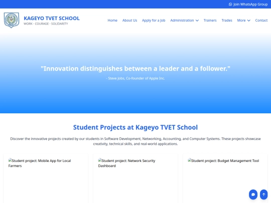 student projects screenshot