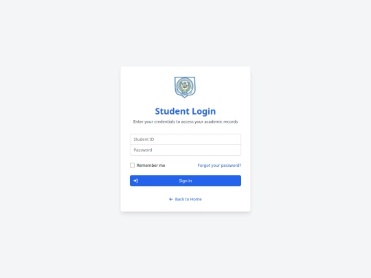 student-data screenshot