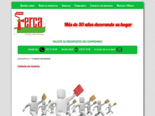 pinturasferca/contacto screenshot