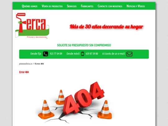 pinturasferca/error screenshot