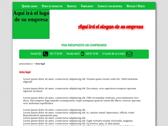prototipopinturasferca/avisolegal screenshot