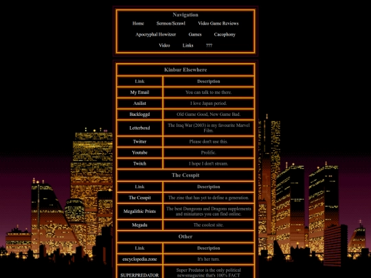 links screenshot