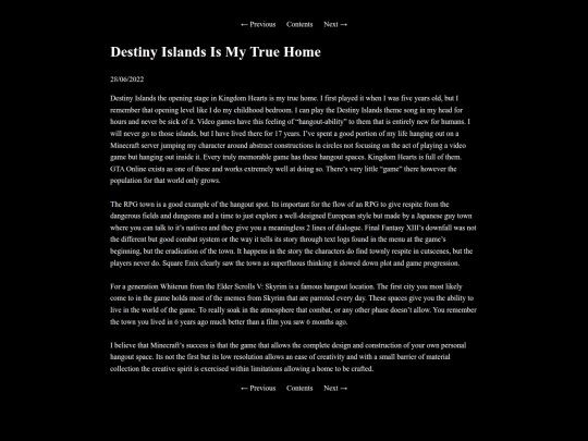 writing/destiny screenshot