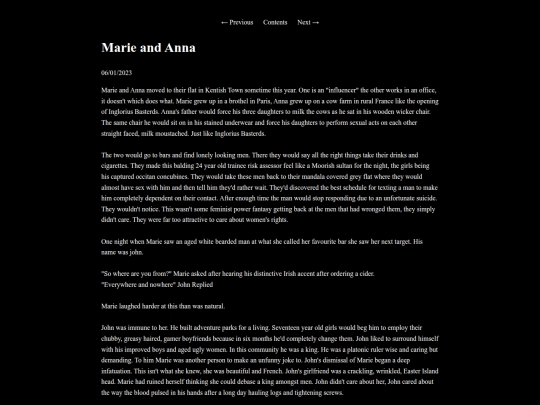 writing/marie screenshot