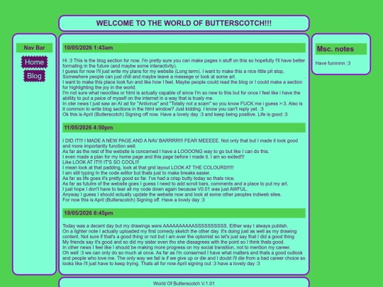 blog screenshot