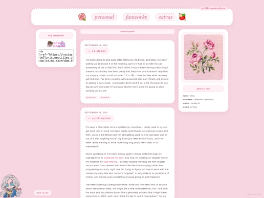 blog screenshot