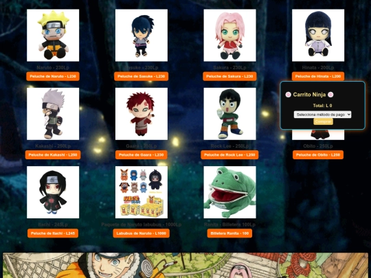 productos screenshot