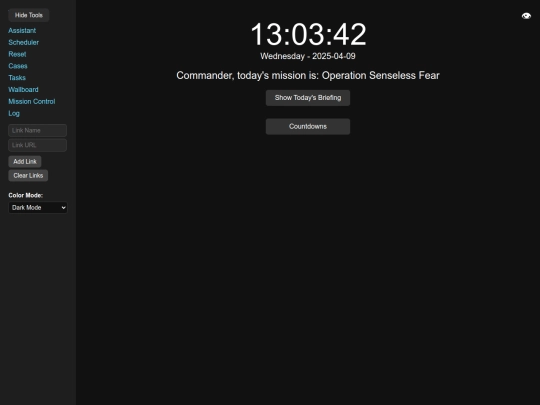 missioncontrol screenshot