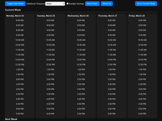 webscheduler screenshot