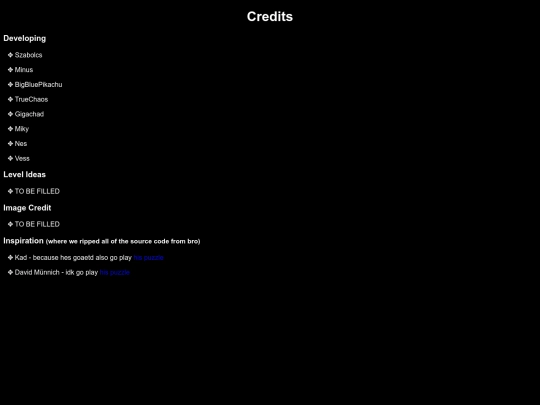credits screenshot