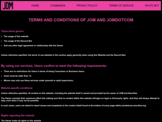 terms-of-service screenshot