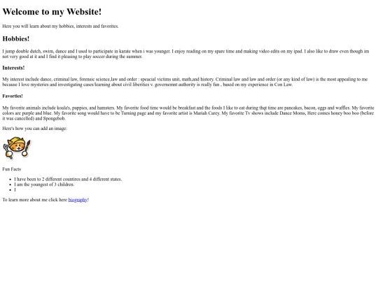 Biography screenshot