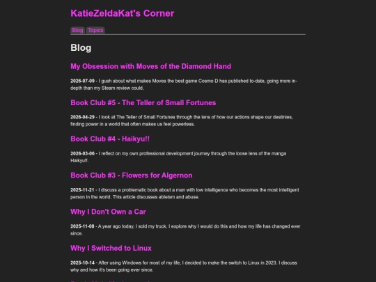 blog screenshot