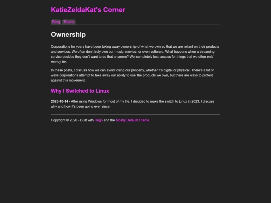 topics/ownership screenshot