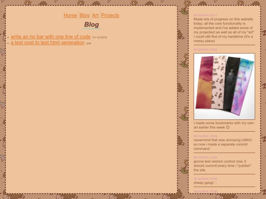 blog screenshot