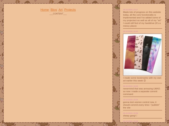 blog/template screenshot
