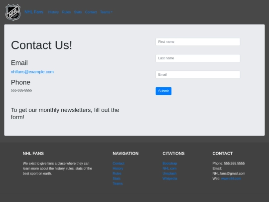 Contact screenshot