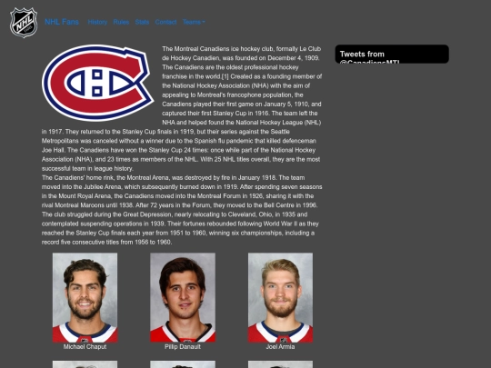 canadiens screenshot