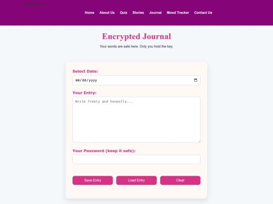 journal screenshot