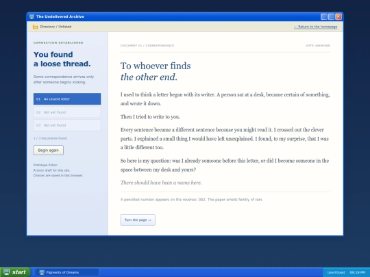 archive screenshot