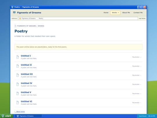 poetry screenshot
