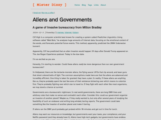 blog/aliens-and-governments screenshot