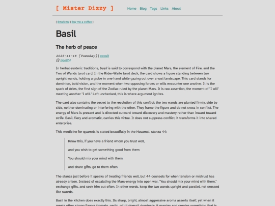 blog/basil screenshot
