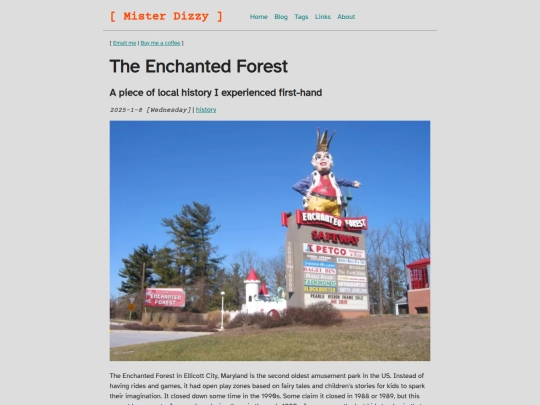 blog/enchanted-forest screenshot