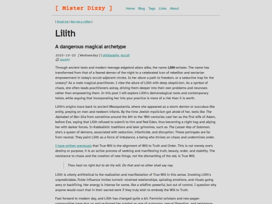 blog/lilith screenshot