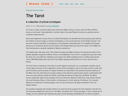 blog/tarot screenshot