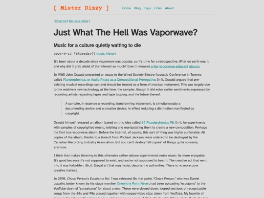 blog/vaporwave screenshot
