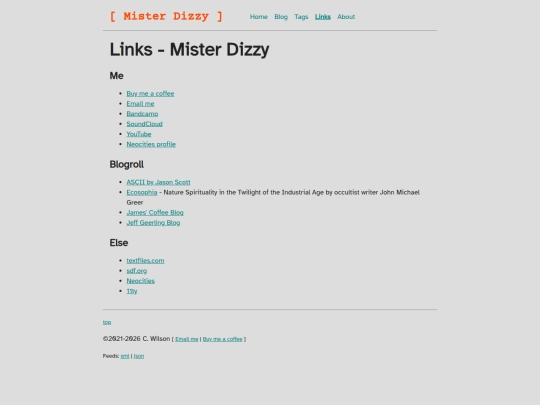 links screenshot