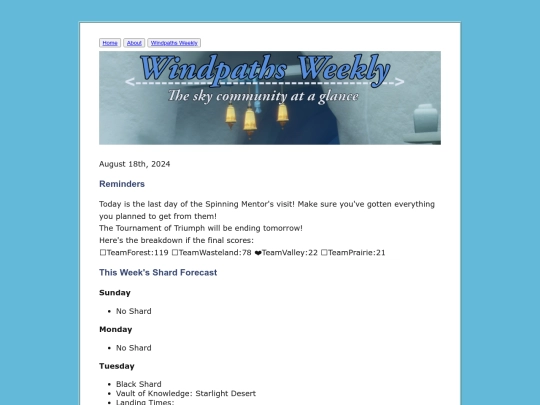 Windpaths-Weekly/August-18-2024 screenshot