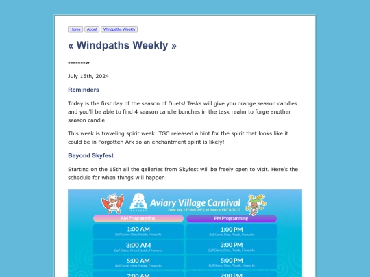 Windpaths-Weekly/July-15th-2024 screenshot