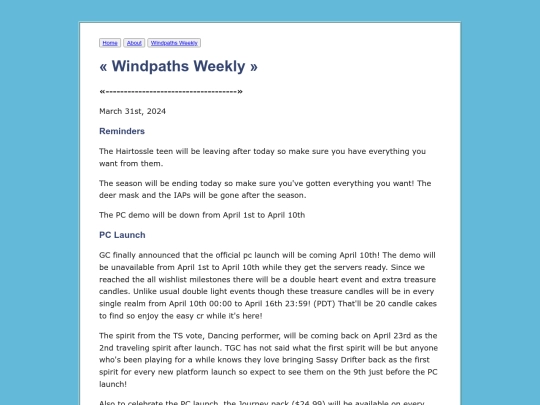 Windpaths-Weekly/March-31st-2024 screenshot