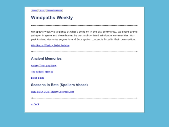 WindpathsWeekly-History screenshot