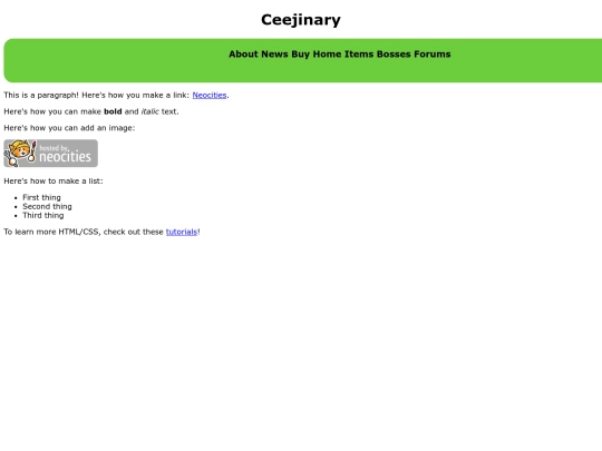 index screenshot