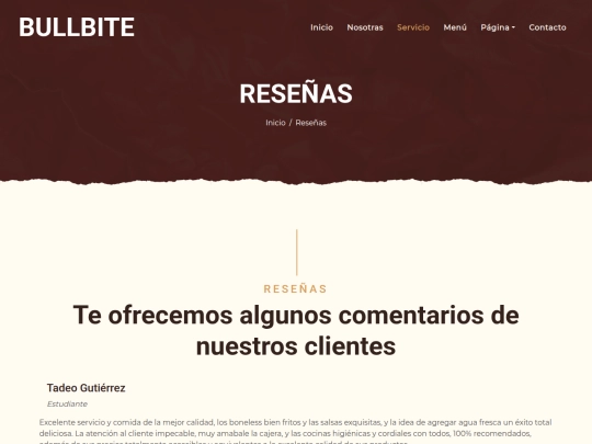 reseñas screenshot