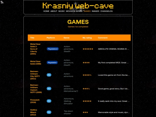 games screenshot