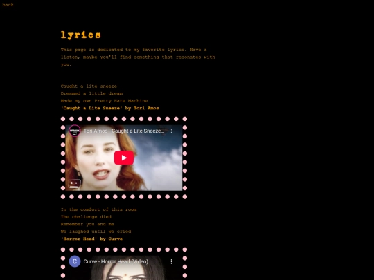 lyrics screenshot