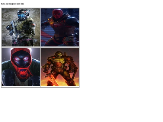 Ejerciciolinks/Tablalinks screenshot