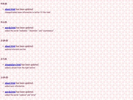 changelog screenshot