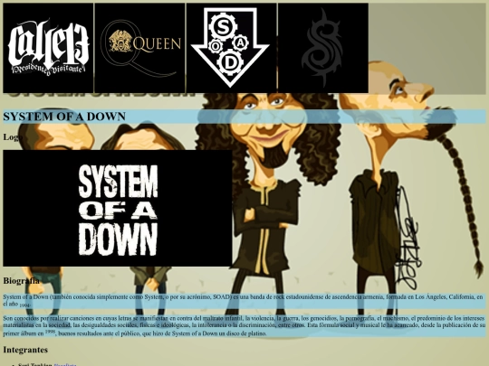 WEB_BANDAS/Root/soad screenshot